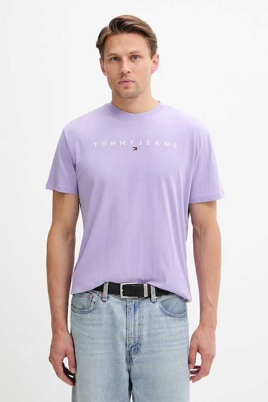 Хлопковая футболка Tommy Jeans, фиолетовый
Хлопковая футболка Tommy Jeans, фиолетовый