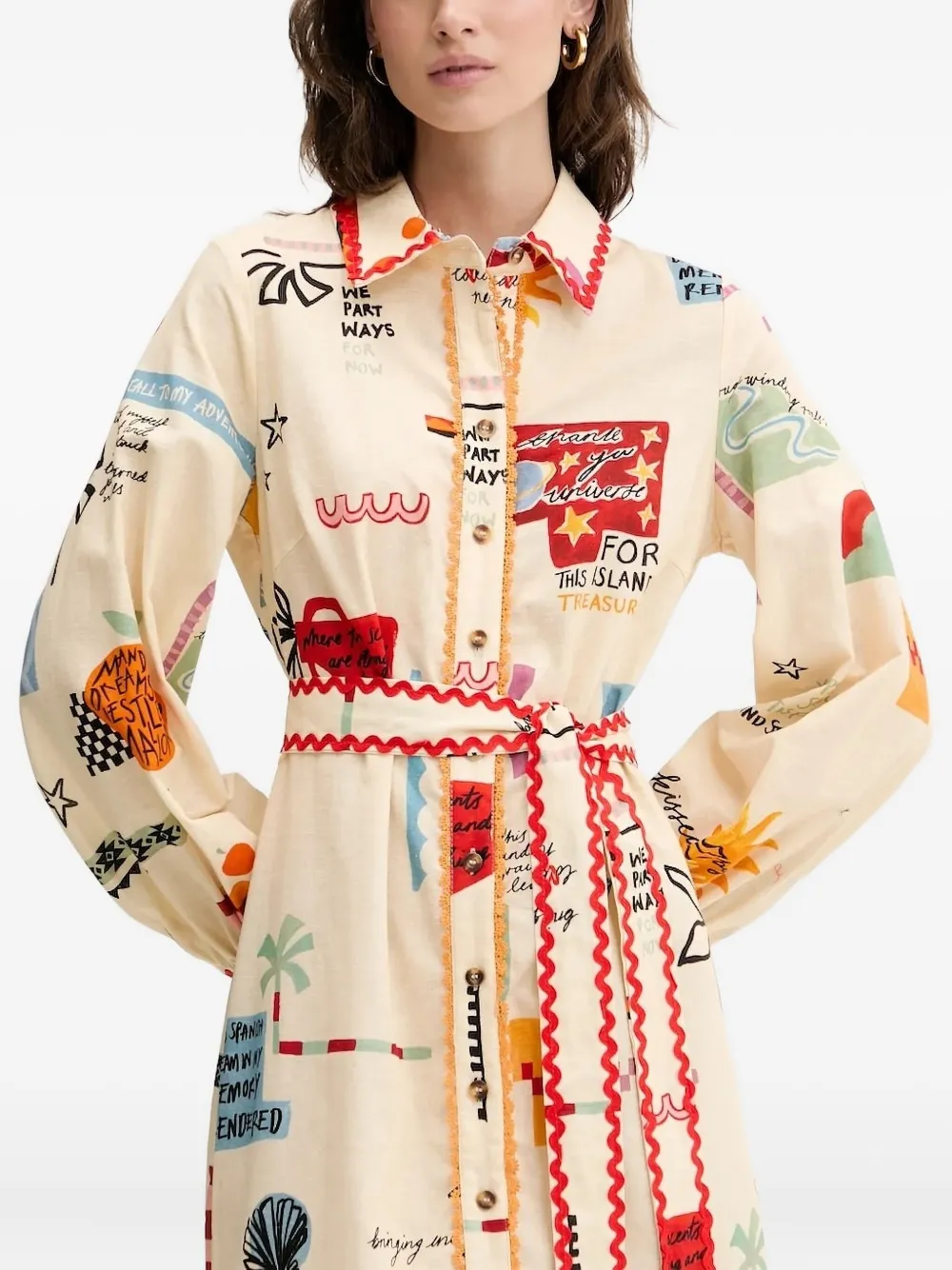 Платье миди с оборками и принтом Never Fully Dressed, нейтральный
Платье миди с оборками и принтом Never Fully Dressed, нейтральный