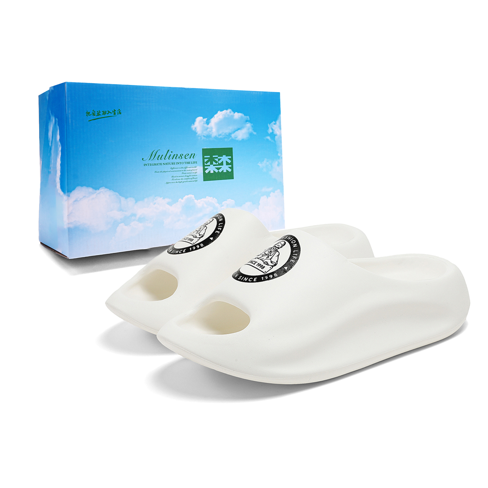 Mulinsen Тапочки-слайды мужские, черные/белые/хаки
Mulinsen Тапочки-слайды мужские, черные/белые/хаки