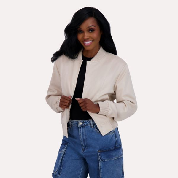 Куртка-бомбер из искусственной замши для юниоров Madden Girl, бежевый
Куртка-бомбер из искусственной замши для юниоров Madden Girl, бежевый