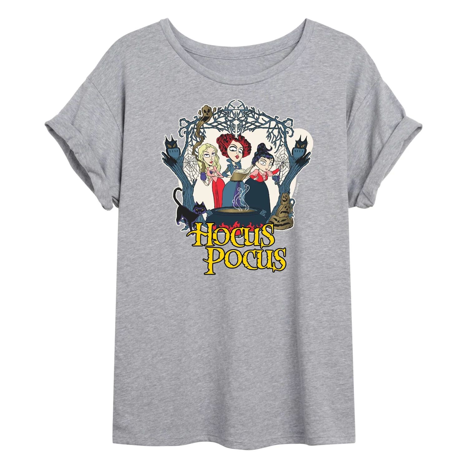 Струящаяся футболка Juniors' Hocus Pocus Spells Licensed Character, серый 
Струящаяся футболка Juniors' Hocus Pocus Spells Licensed Character, серый