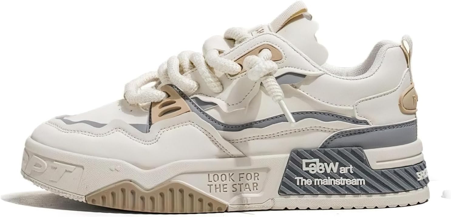 Мужские модные кроссовки на шнуровке, удобная повседневная обувь для прогулок, кроссовки на толстой подошве из искусственной кожи, теннисные кроссовки Yebonsho, бежевый
Мужские модные кроссовки на шнуровке, удобная повседневная обувь для прогулок, кроссовки на толстой подошве из искусственной кожи, теннисные кроссовки Yebonsho, бежевый