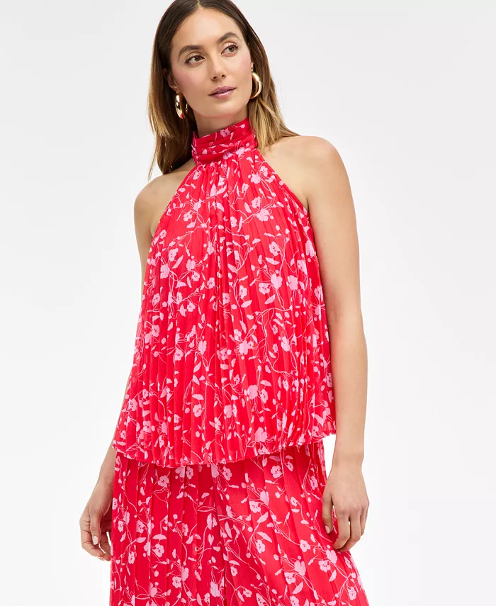 Женский плиссированный топ-халтер с цветочным принтом I.N.C. International Concepts, розовый
Женский плиссированный топ-халтер с цветочным принтом I.N.C. International Concepts, розовый