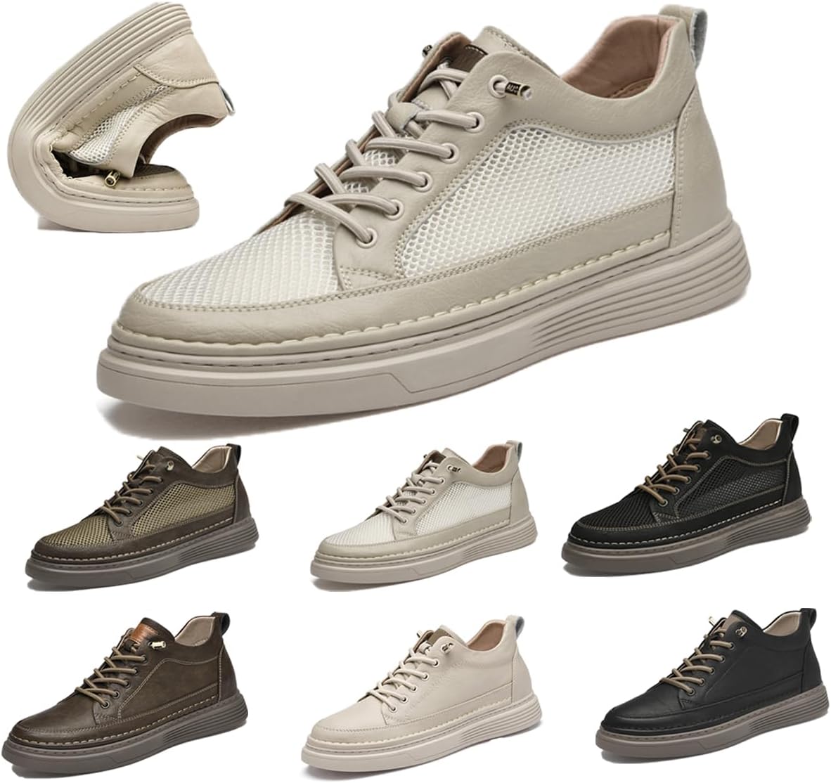 Мужские невидимые туфли-лифтеры для увеличения роста на 6 см, повседневные кроссовки для комфорта, кожаные скелетные туфли, шнуровка, кожаные оксфорды Generic, белый
Мужские невидимые туфли-лифтеры для увеличения роста на 6 см, повседневные кроссовки для комфорта, кожаные скелетные туфли, шнуровка, кожаные оксфорды Generic, белый