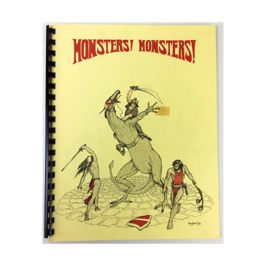 Monsters! Monsters! (2nd Edition, 2nd Printing), Fantasy Supplements (Flying Buffalo), мягкая обложка
Monsters! Monsters! (2nd Edition, 2nd Printing), Fantasy Supplements (Flying Buffalo), мягкая обложка