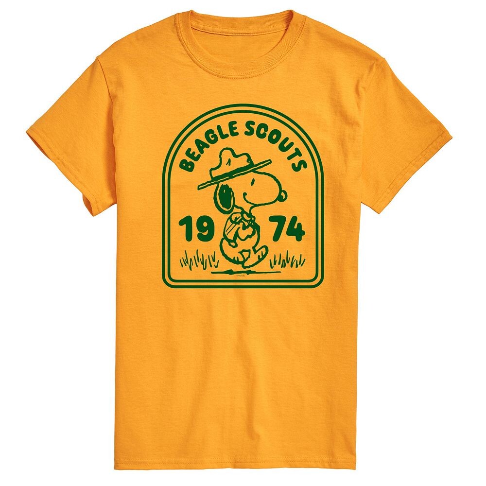 Мужская футболка с рисунком Peanuts Beagle Scouts Badge Licensed Character, золотой
Мужская футболка с рисунком Peanuts Beagle Scouts Badge Licensed Character, золотой