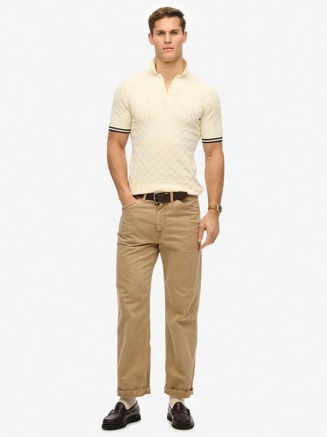 Вязаная поло с коротким рукавом Superdry, Classic Cream
Вязаная поло с коротким рукавом Superdry, Classic Cream