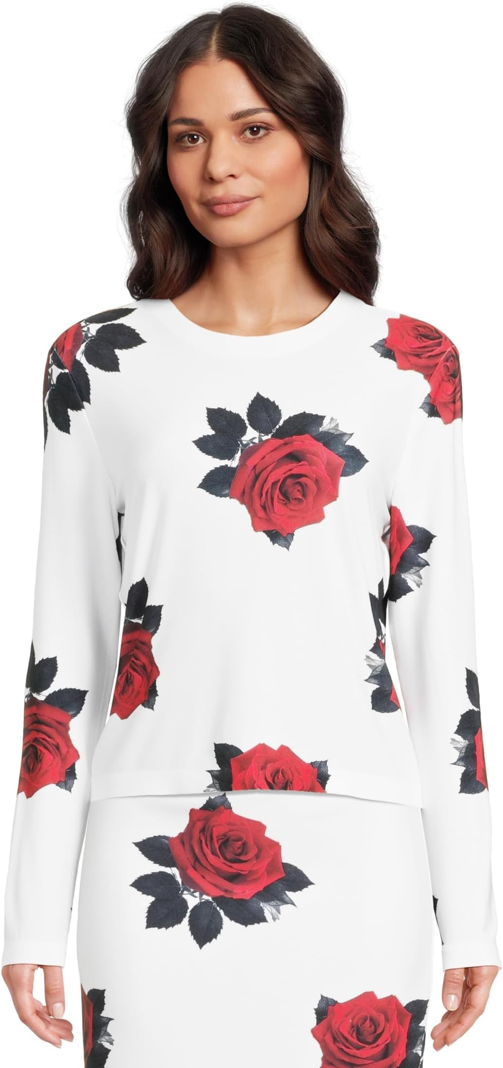 Топ Norma Kamali Long Sleeve Crew Top Shorts, Red Rose
Топ Norma Kamali Long Sleeve Crew Top Shorts, Red Rose