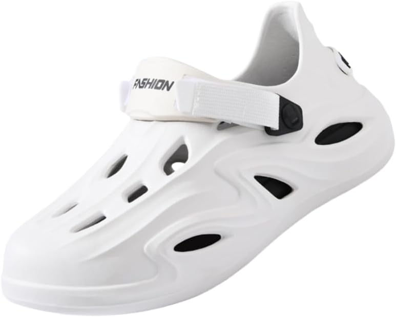 Мужские летние повседневные шлепанцы EVA: дышащие, комфортные, противоскользящие, прочные; увеличенный размер, подходит для пар на пляже Clolinde, белый
Мужские летние повседневные шлепанцы EVA: дышащие, комфортные, противоскользящие, прочные; увеличенный размер, подходит для пар на пляже Clolinde, белый