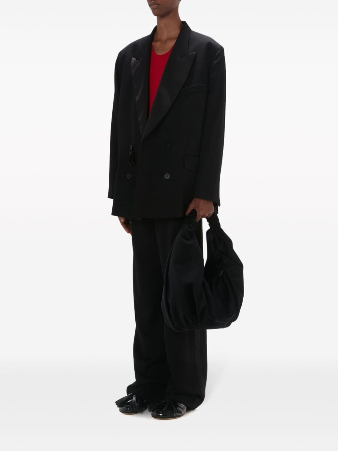 JW Anderson бархатная сумка на плечо Ruffle Shopper, черный
JW Anderson бархатная сумка на плечо Ruffle Shopper, черный