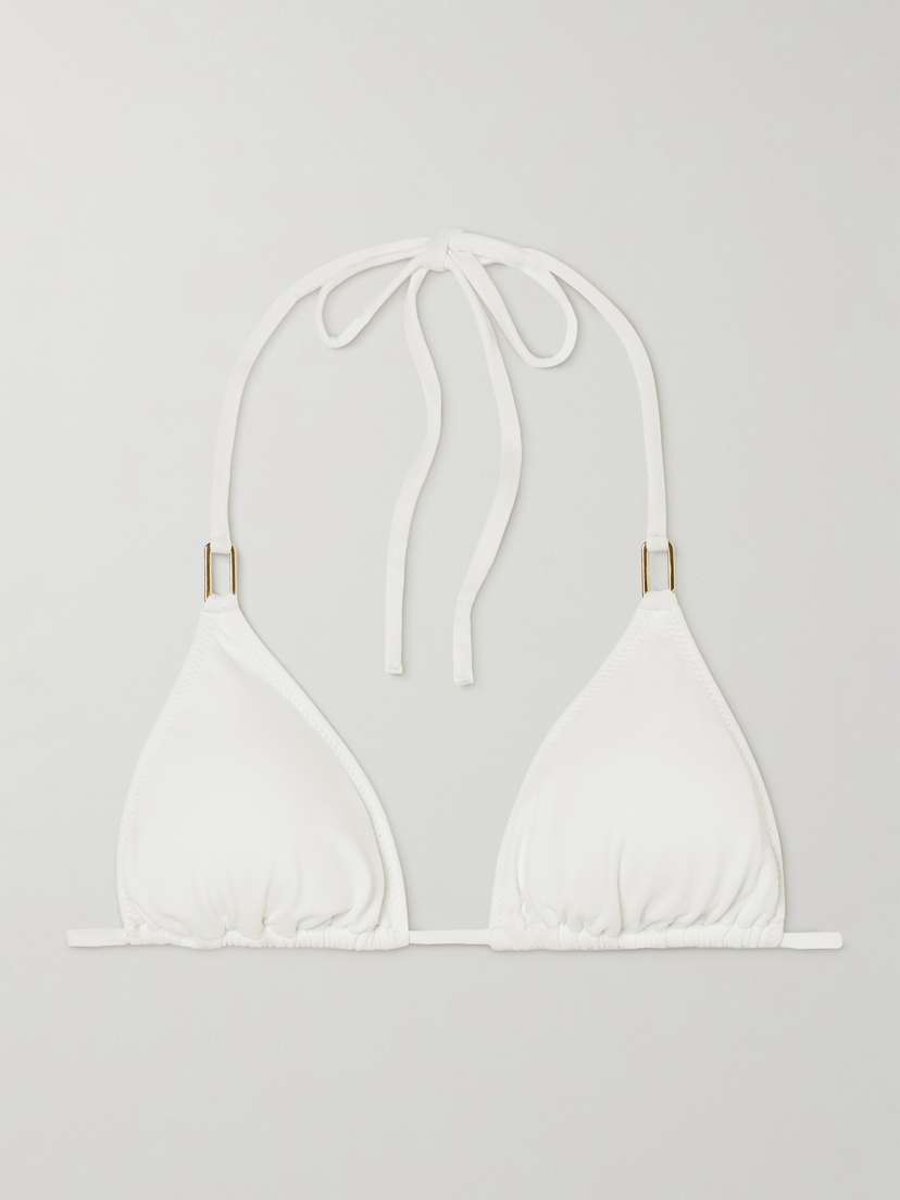 Треугольный бикини-топ с декором в стиле Канкун Melissa Odabash, белый
Треугольный бикини-топ с декором в стиле Канкун Melissa Odabash, белый