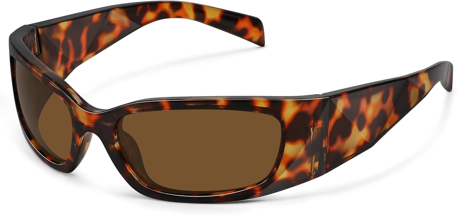 Ретро-солнцезащитные очки с обтекаемой формой для женщин, модные винтажные солнцезащитные очки в стиле Y2k с защитой от УФ-излучения FZN827 Fozono, Tortoise Frame/ Brown Lens
Ретро-солнцезащитные очки с обтекаемой формой для женщин, модные винтажные солнцезащитные очки в стиле Y2k с защитой от УФ-излучения FZN827 Fozono, Tortoise Frame/ Brown Lens