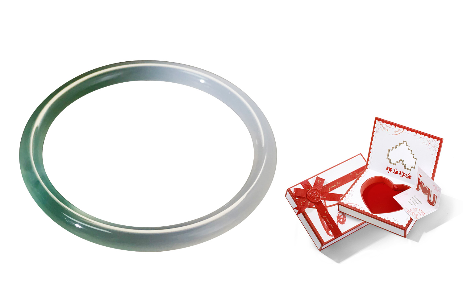 Браслеты agate & chalcedony women's IWE, Half White Half Green Round Chalcedony Bangle+Box Limited Edition
Браслеты agate & chalcedony women's IWE, Half White Half Green Round Chalcedony Bangle+Box Limited Edition