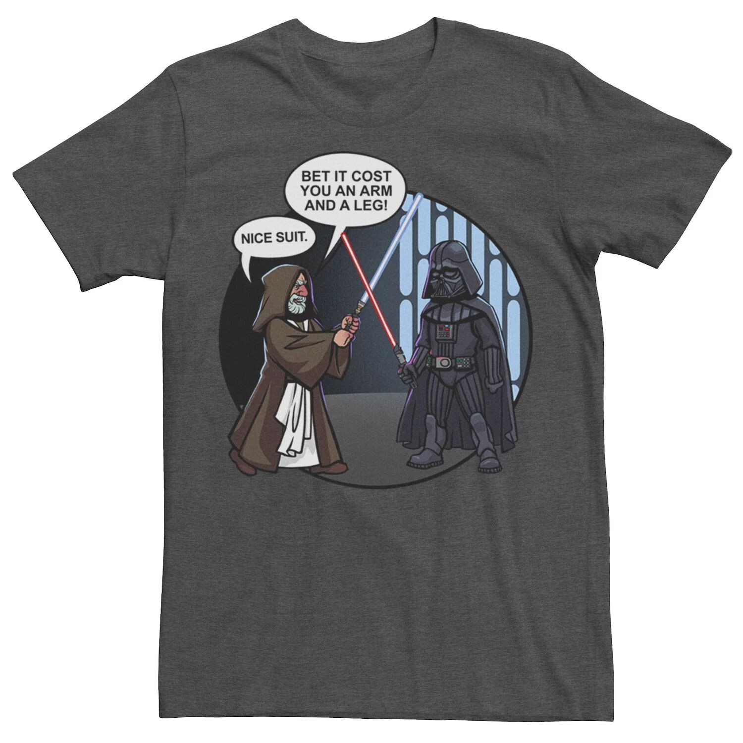 Мужской красивый костюм-футболка Оби-Ван и Дарт Вейдер Star Wars
Мужской красивый костюм-футболка Оби-Ван и Дарт Вейдер Star Wars
