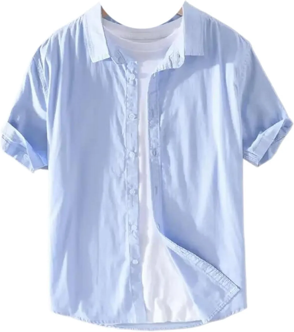 Мужская рубашка Casual с коротким рукавом из хлопка и льна в японском стиле, летняя свободного кроя CQJFLQC
Мужская рубашка Casual с коротким рукавом из хлопка и льна в японском стиле, летняя свободного кроя CQJFLQC