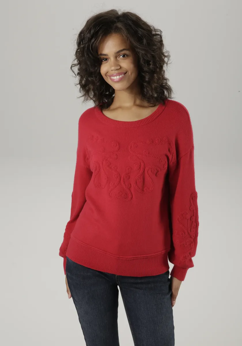Вязаный свитер Aniston CASUAL, с вязаным орнаментом - НОВАЯ КОЛЛЕКЦИЯ, красный
Вязаный свитер Aniston CASUAL, с вязаным орнаментом - НОВАЯ КОЛЛЕКЦИЯ, красный