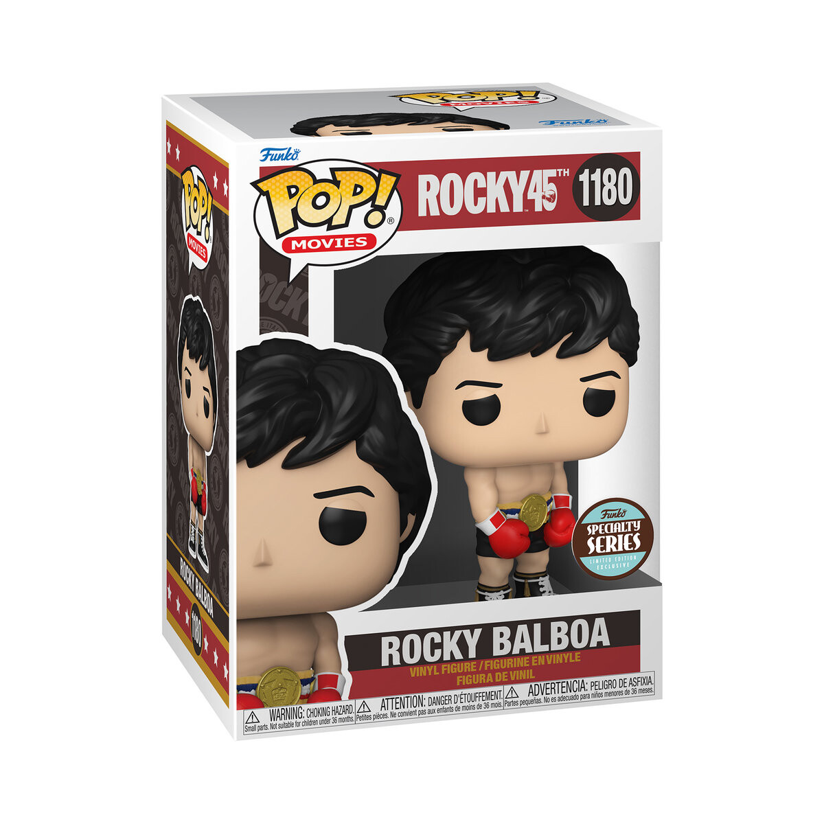 Funko POP! Кино, коллекционная фигурка, Rocky45th, Rocky Balboa, 1180
Funko POP! Кино, коллекционная фигурка, Rocky45th, Rocky Balboa, 1180