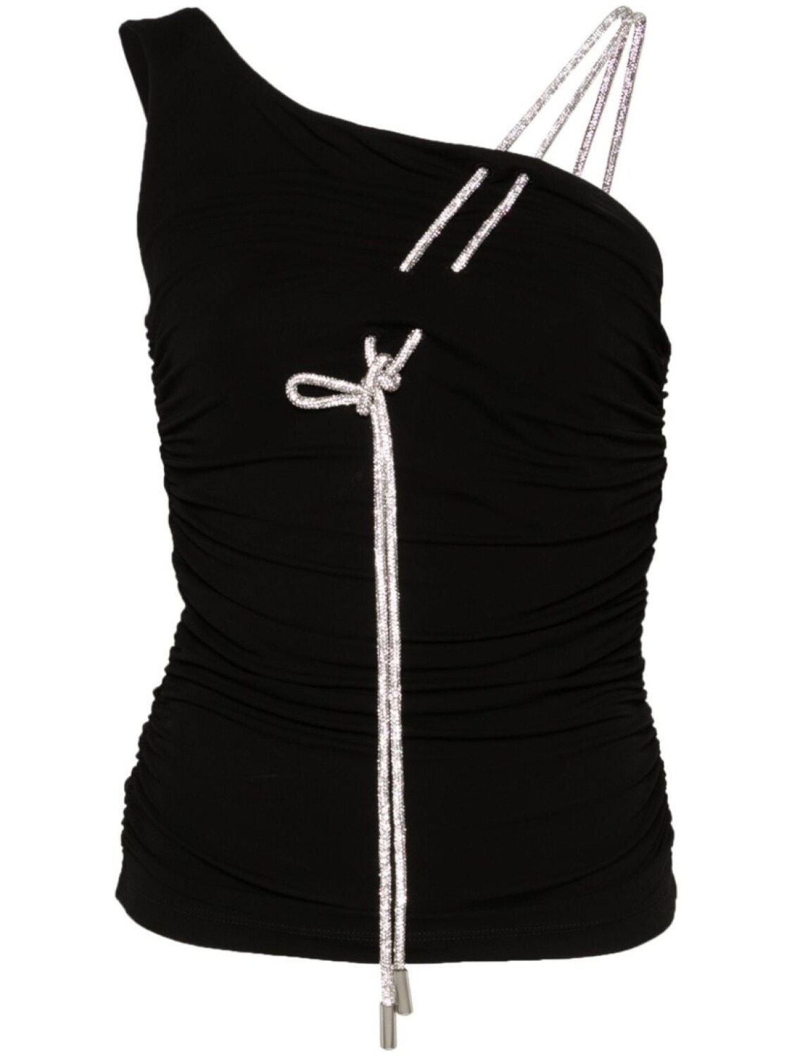 Off-White креповый топ со сборками, черный
Off-White креповый топ со сборками, черный