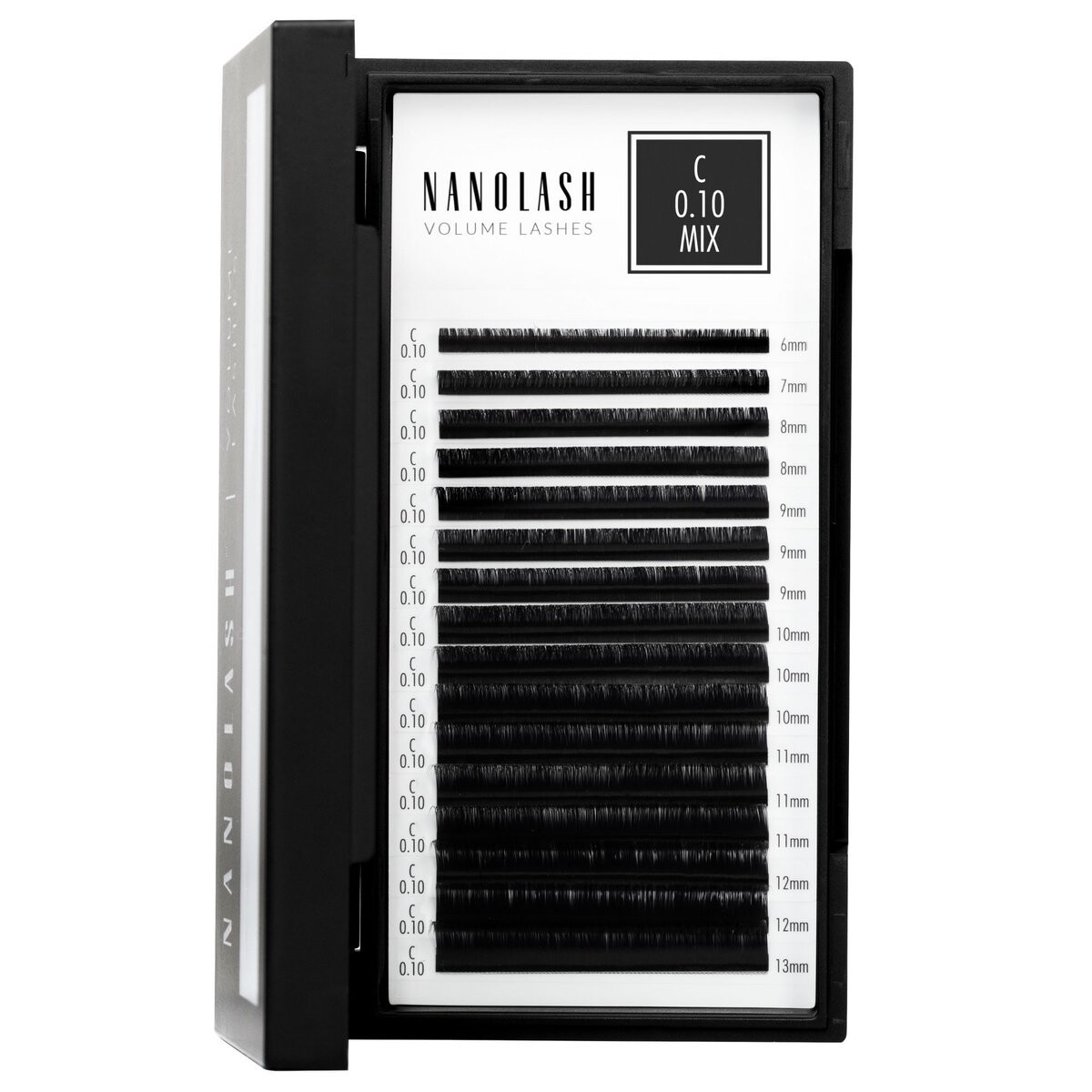 Nanolash Накладные ресницы для наращивания - 0,10 C локон микс 6-13мм 16 полосок
Nanolash Накладные ресницы для наращивания - 0,10 C локон микс 6-13мм 16 полосок