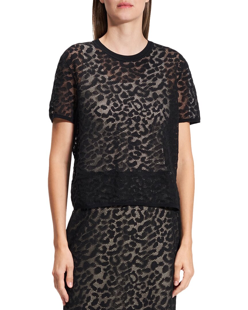 Футболка с кружевом Theory, черный
Футболка с кружевом Theory, черный