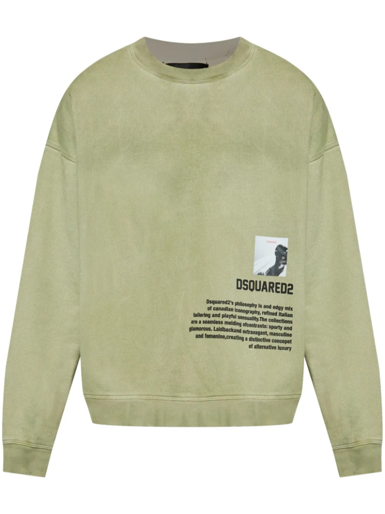 Толстовка с круглым вырезом и графическим принтом DSQUARED2, зеленый
Толстовка с круглым вырезом и графическим принтом DSQUARED2, зеленый