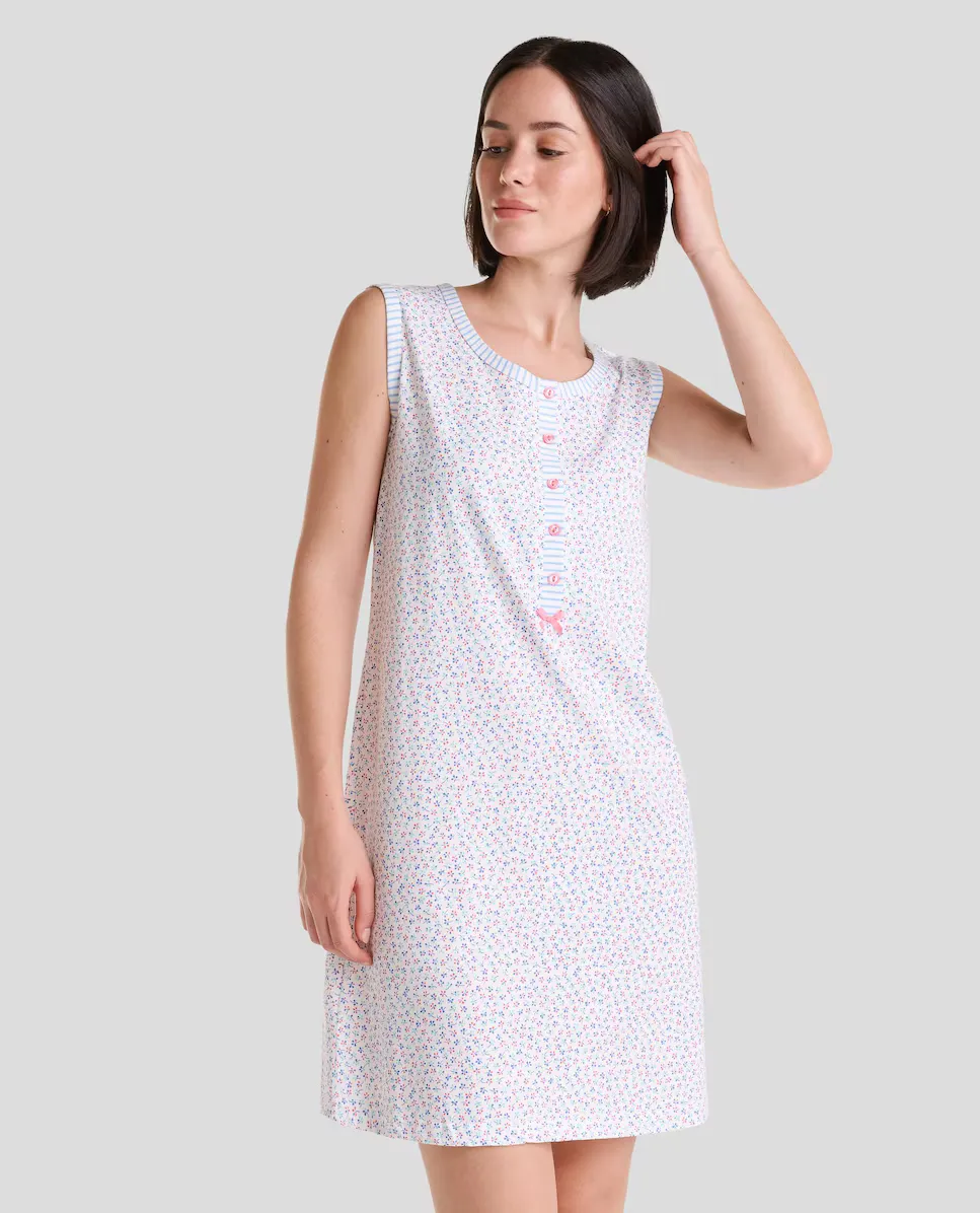 Короткая женская ночная рубашка без рукавов Lohe, светло-голубой
Короткая женская ночная рубашка без рукавов Lohe, светло-голубой