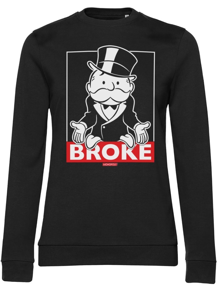 Пуловер "Mr Monopoly BROKE Girly Sweatshirt" черного цвета
Пуловер "Mr Monopoly BROKE Girly Sweatshirt" черного цвета