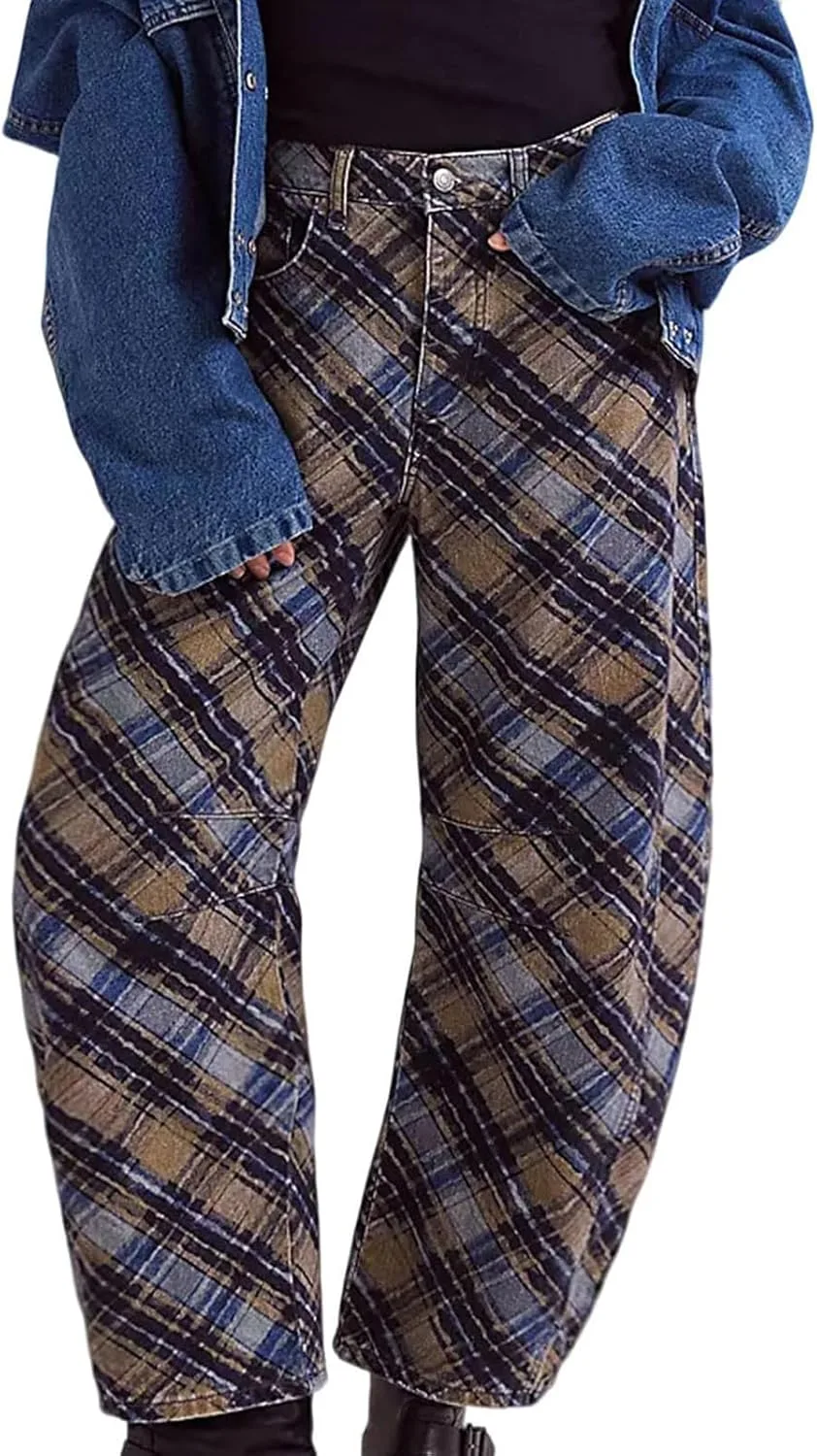 Женские джинсы Boyfriend с цветочным принтом Mid Rise Wide Leg
Женские джинсы Boyfriend с цветочным принтом Mid Rise Wide Leg