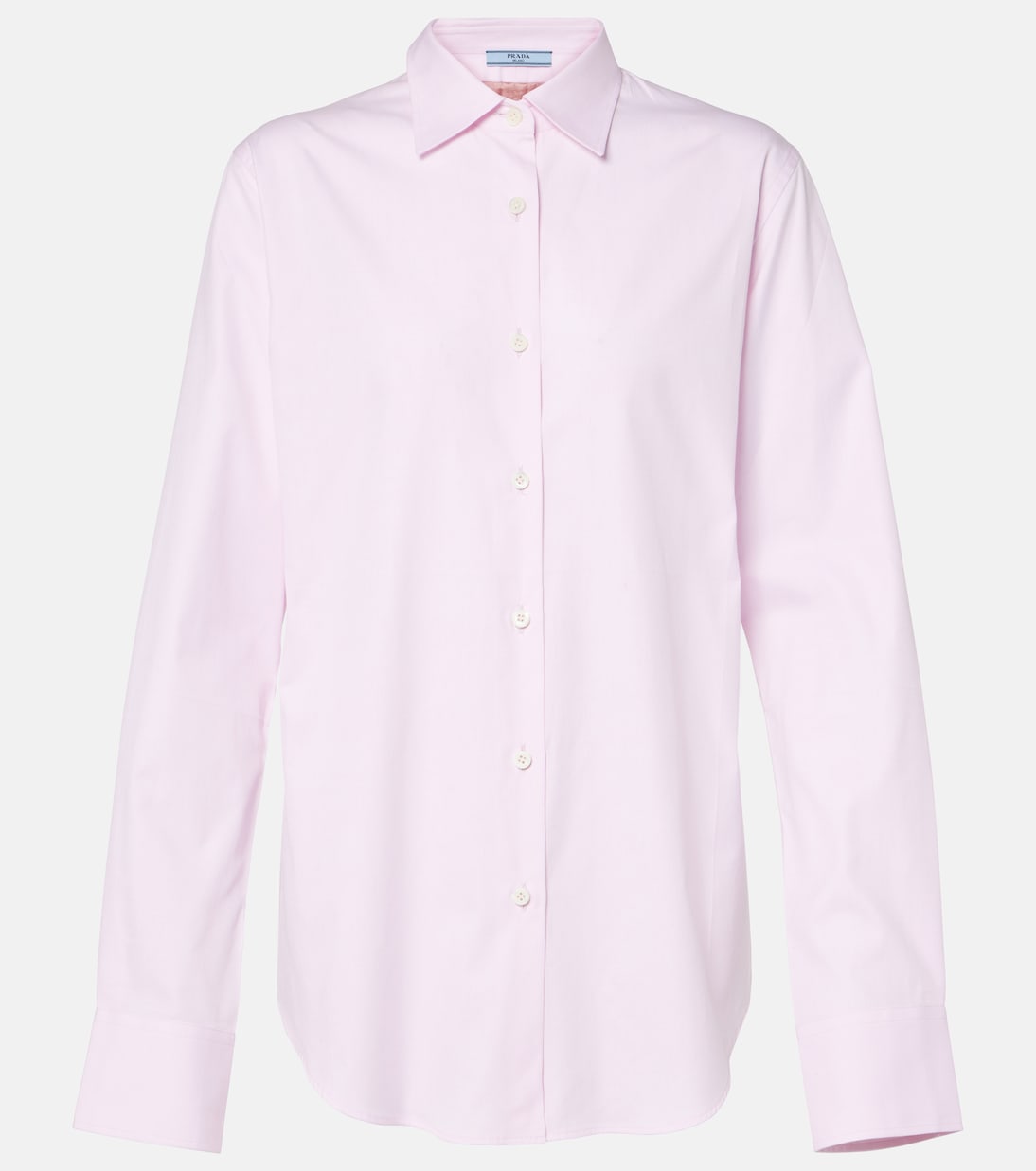 Хлопковая рубашка Prada, розовый 
Хлопковая рубашка Prada, розовый