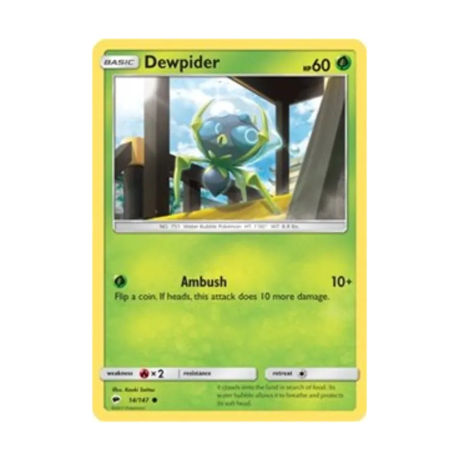 CCG Росиный паук (С) #14, Pokemon - Sun & Moon - Burning Shadows - Singles
CCG Росиный паук (С) #14, Pokemon - Sun & Moon - Burning Shadows - Singles