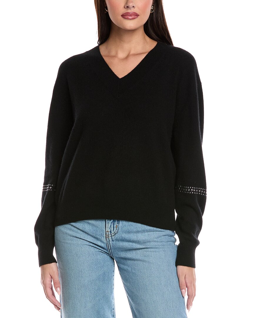 Броде Кашемир Шалфей С кашемировыми вставками V-образный вырез Свитер Brodie Cashmere, черный
Броде Кашемир Шалфей С кашемировыми вставками V-образный вырез Свитер Brodie Cashmere, черный