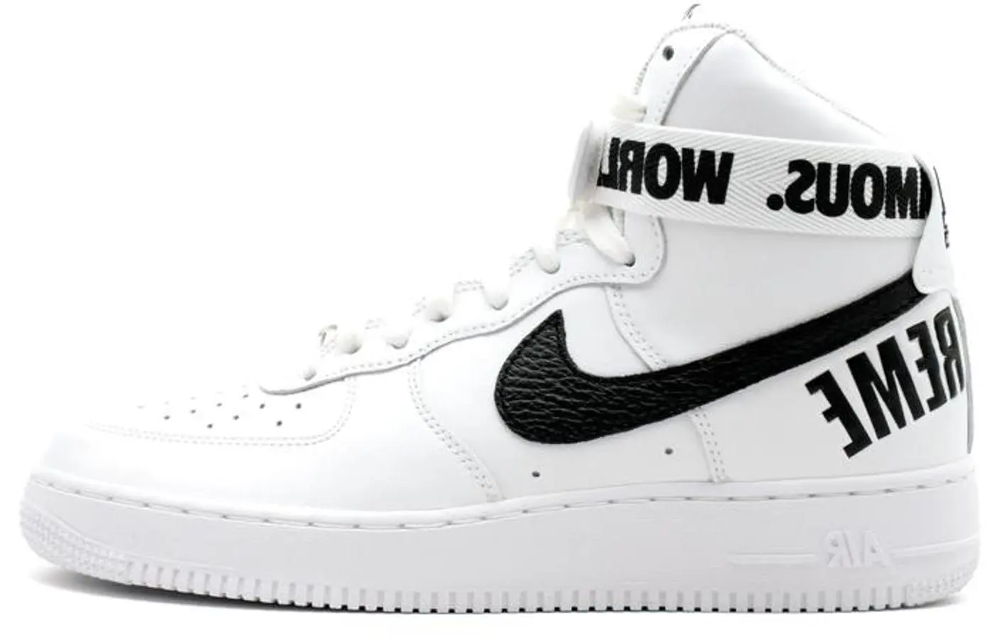 Кроссовки Nike Air Force 1 High Supreme World Famous White
Кроссовки Nike Air Force 1 High Supreme World Famous White