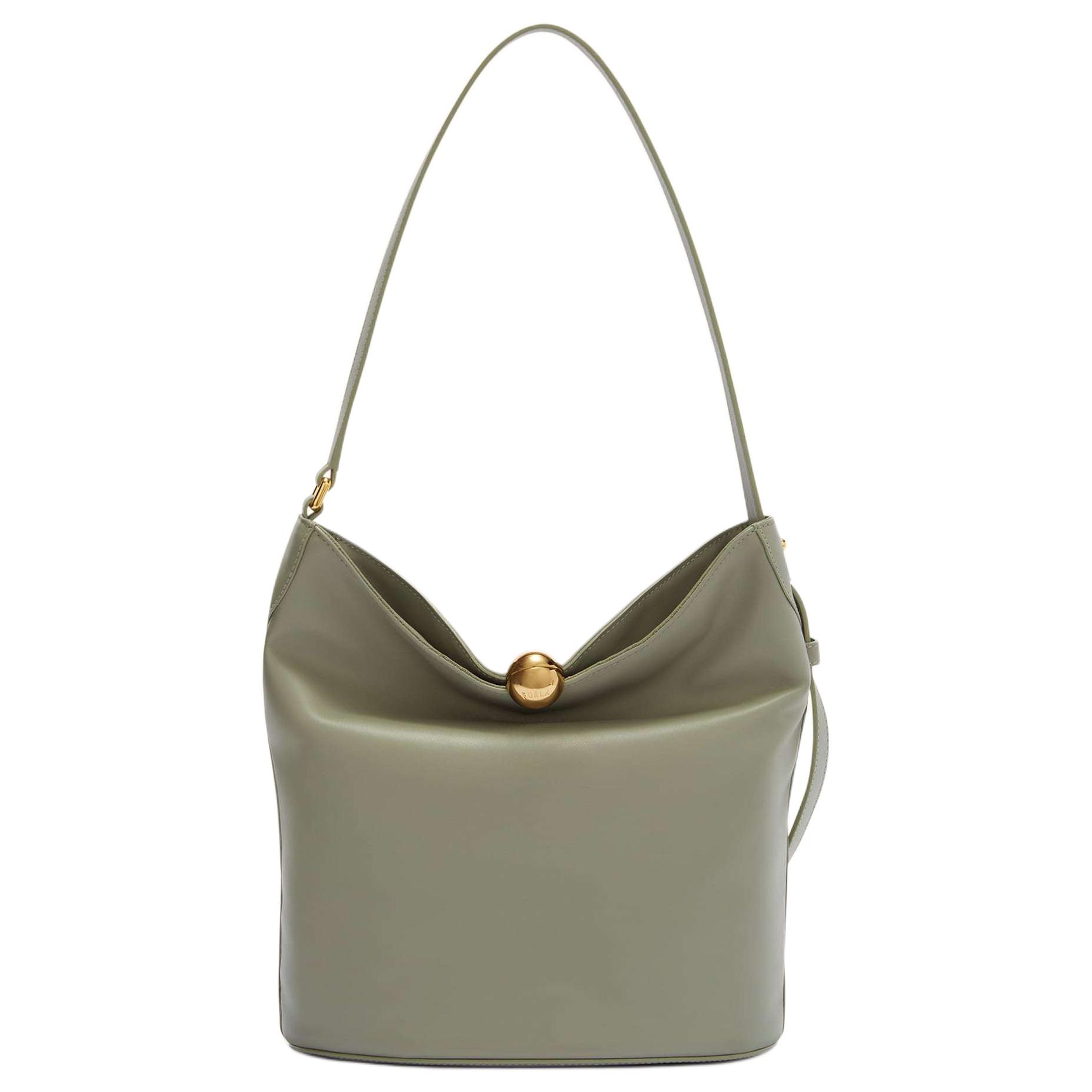 Furla Зеленая женская сумка-ведро из телячьей кожи
Furla Зеленая женская сумка-ведро из телячьей кожи