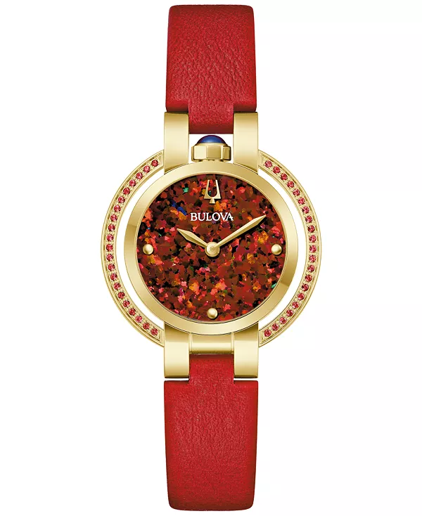 Женские классические часы Rubaiyat с красным кожаным ремешком 30,5 мм Bulova, red
Женские классические часы Rubaiyat с красным кожаным ремешком 30,5 мм Bulova, red