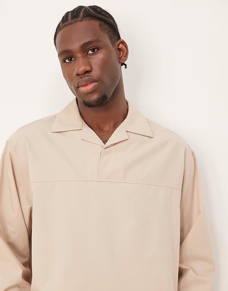 Рубашка свободного кроя свободного кроя из хлопка цвета кремовый Asos Design
Рубашка свободного кроя свободного кроя из хлопка цвета кремовый Asos Design