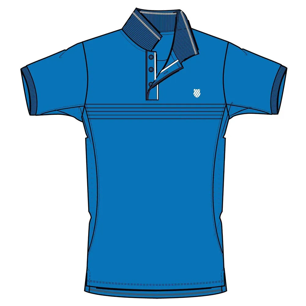 Поло с коротким рукавом K-Swiss Core Team Stripe, синий
Поло с коротким рукавом K-Swiss Core Team Stripe, синий