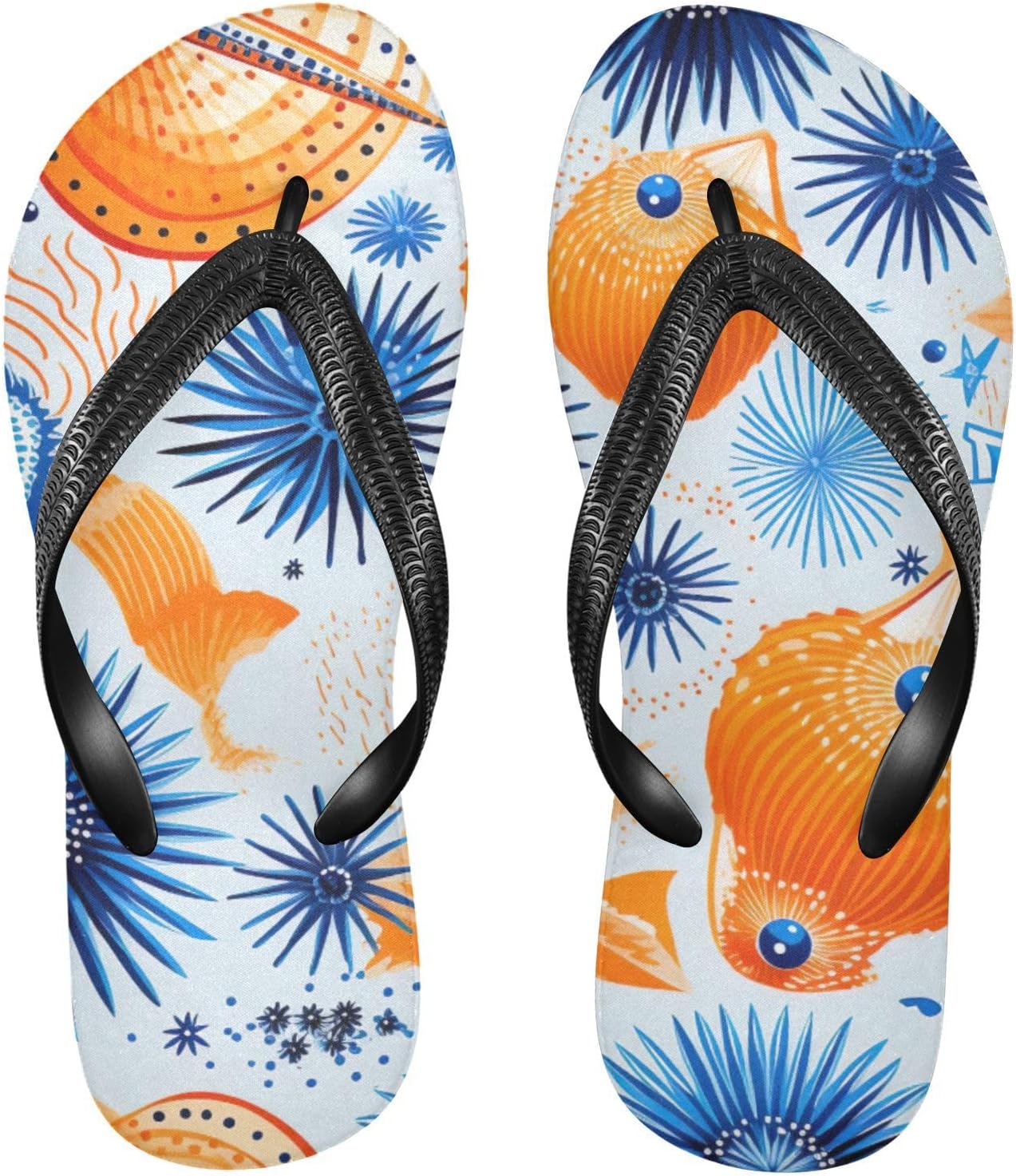 Пляжный шлепанец с морской раковиной и морским ежом, синие летние повседневные сандалии для женщин и мужчин, тапочки для душа Kfbe
Пляжный шлепанец с морской раковиной и морским ежом, синие летние повседневные сандалии для женщин и мужчин, тапочки для душа Kfbe