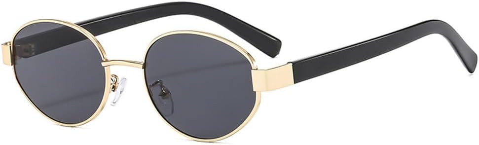 Ретро металлические овальные солнцезащитные очки для женщин с прозрачными линзами и защитой от УФ-излучения UV400 для мужчин, панк-солнцезащитные очки HDUBFY, Golden Grey
Ретро металлические овальные солнцезащитные очки для женщин с прозрачными линзами и защитой от УФ-излучения UV400 для мужчин, панк-солнцезащитные очки HDUBFY, Golden Grey