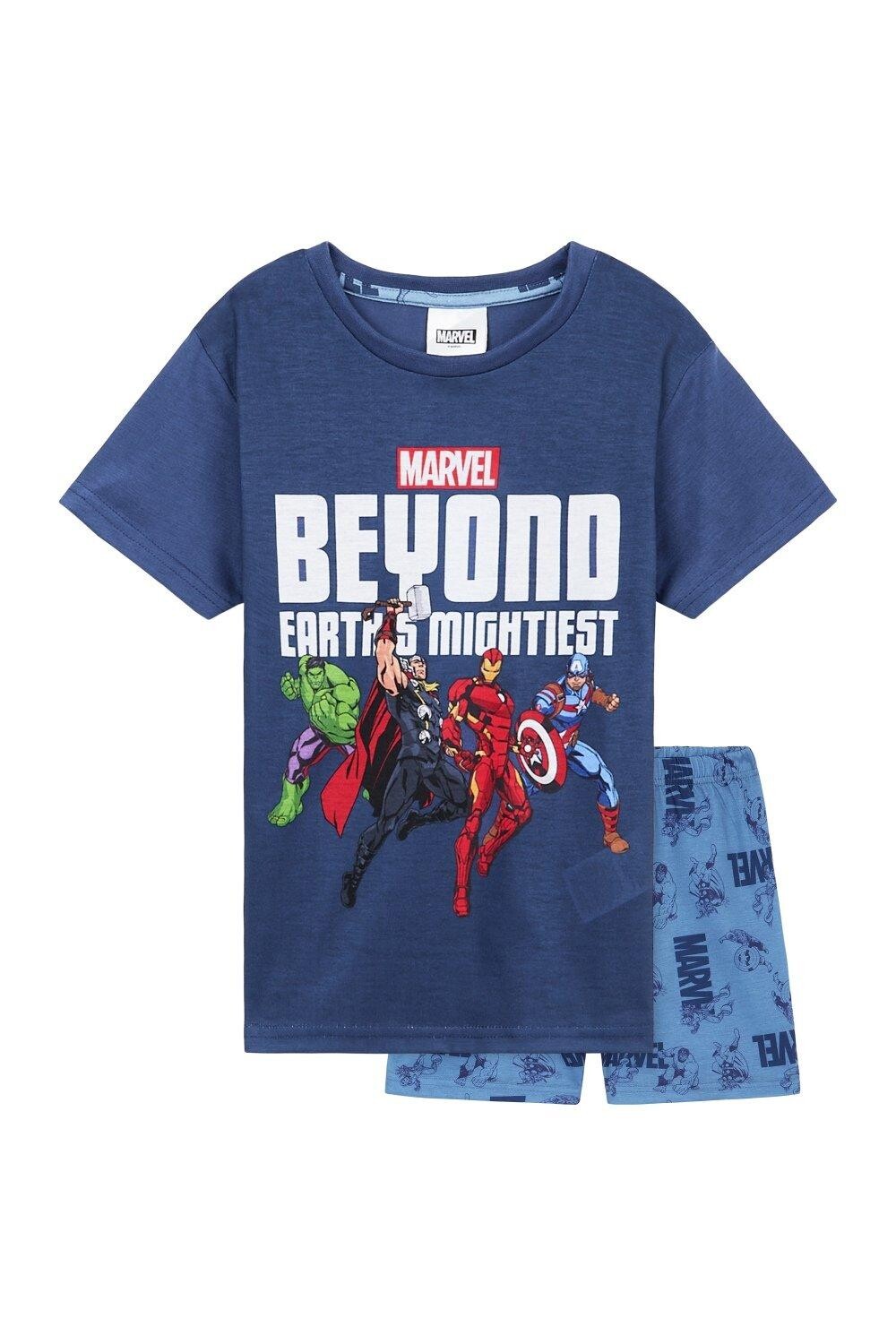 Пижамный комплект с короткими рукавами Marvel, синий
Пижамный комплект с короткими рукавами Marvel, синий