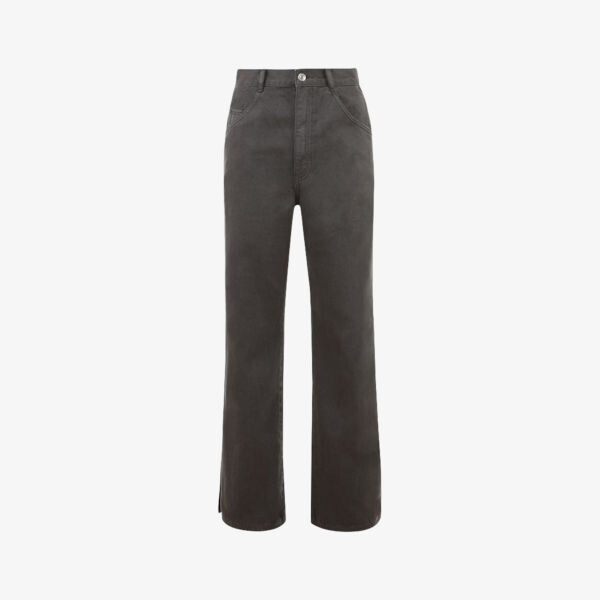 Джинсы прямого кроя из денима с высокой посадкой Twist Mistress Rocks, серый 
Джинсы прямого кроя из денима с высокой посадкой Twist Mistress Rocks, серый