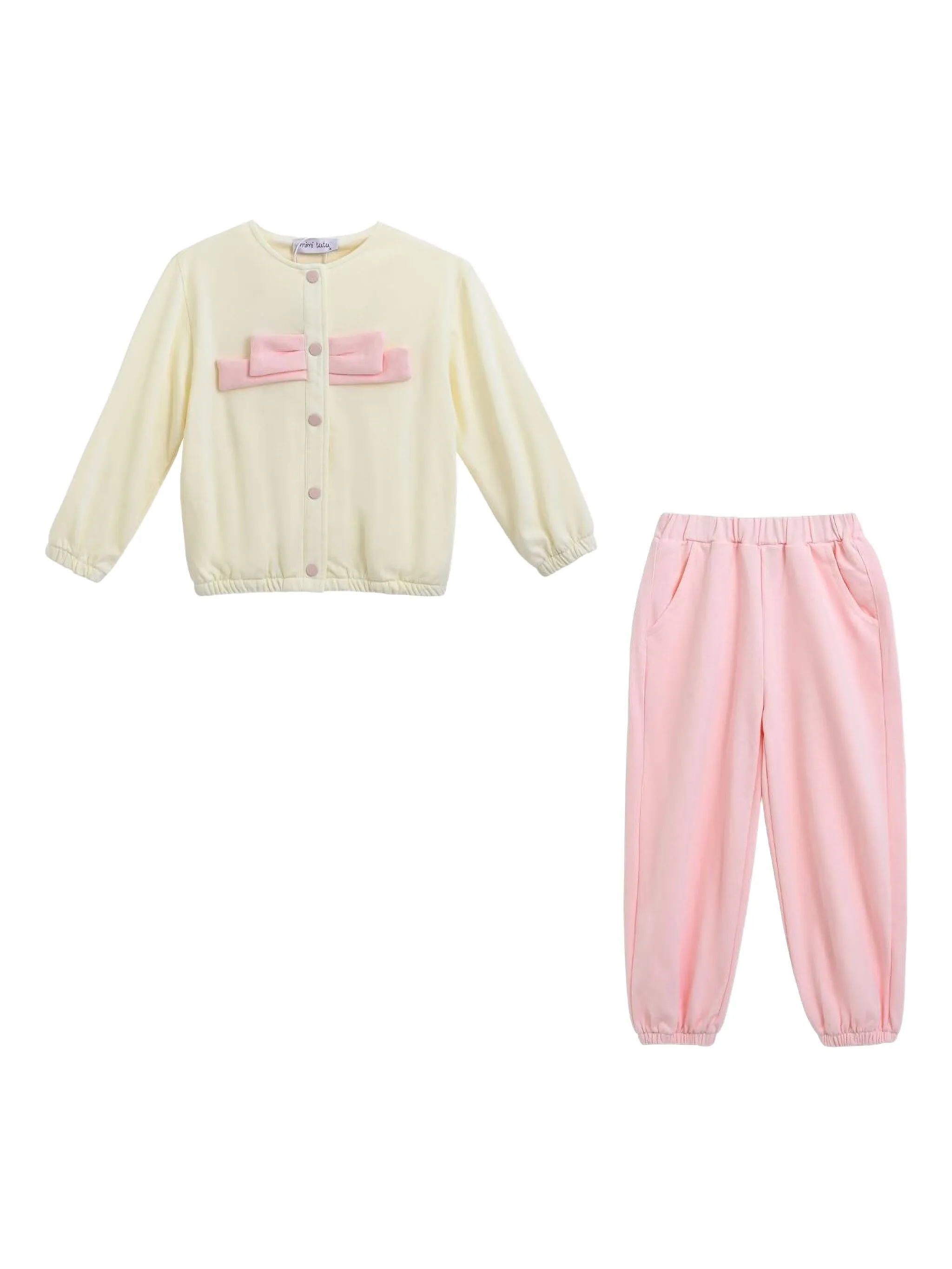 Спортивный костюм с бантом Mimi Tutu, розовый
Спортивный костюм с бантом Mimi Tutu, розовый