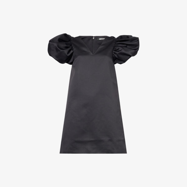 Платье мини Birger Christensen из сатина с пышными рукавами и расклешенным силуэтом, черный
Платье мини Birger Christensen из сатина с пышными рукавами и расклешенным силуэтом, черный