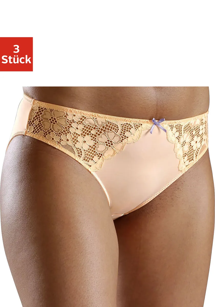 Трусики petite fleur (3 шт.) со слегка прозрачным жаккардовым кружевом по бокам, белый
Трусики petite fleur (3 шт.) со слегка прозрачным жаккардовым кружевом по бокам, белый