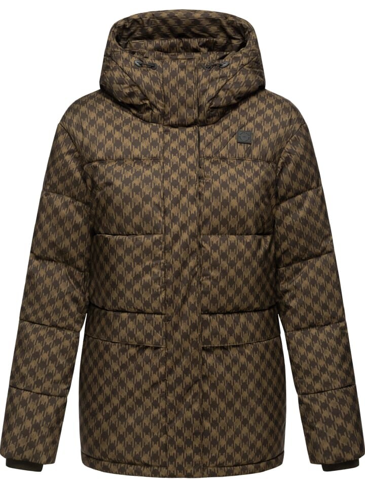 Пуховик ragwear Wikesh Print, коричневый 
Пуховик ragwear Wikesh Print, коричневый