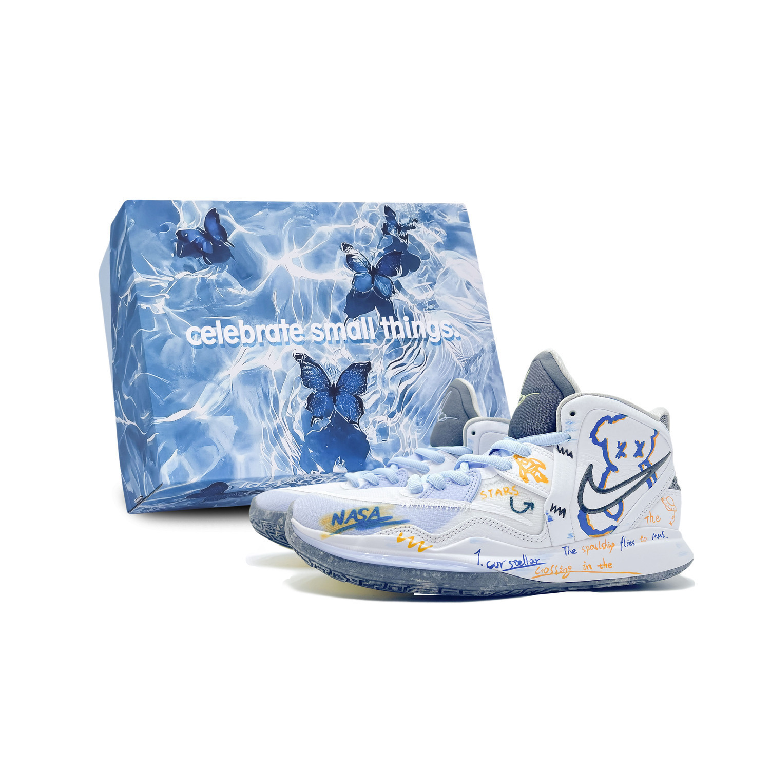 Nike Кроссовки баскетбольные Kyrie 8 Infinity унисекс мидтоп сине-белые, цвет White
Nike Кроссовки баскетбольные Kyrie 8 Infinity унисекс мидтоп сине-белые, цвет White