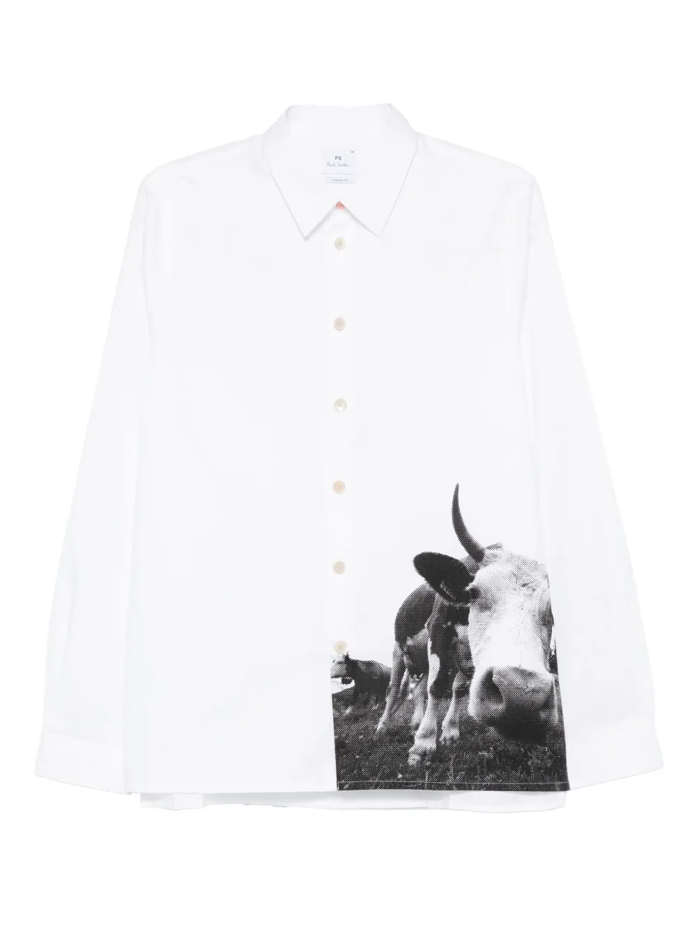 Рубашка из хлопка с принтом PS Paul Smith, белый
Рубашка из хлопка с принтом PS Paul Smith, белый