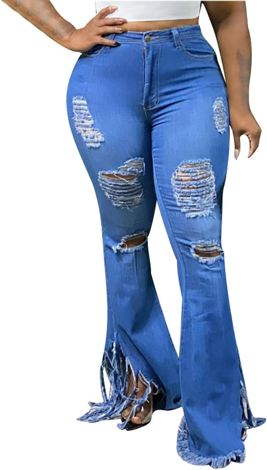 Uillui Flare Jeans для женщин, модные с потертостями и бахромой
Uillui Flare Jeans для женщин, модные с потертостями и бахромой