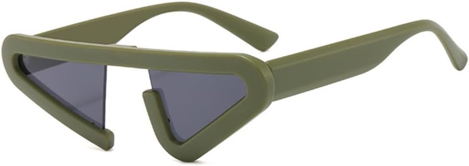 Винтажные уникальные солнцезащитные очки «кошачий глаз» для женщин, модные полуободковые очки с градиентным переходом цвета, защита от УФ-излучения UV400, мужские треугольные солнцезащитные очки TYUVIVO, Matte Green Grey
Винтажные уникальные солнцезащитные очки «кошачий глаз» для женщин, модные полуободковые очки с градиентным переходом цвета, защита от УФ-излучения UV400, мужские треугольные солнцезащитные очки TYUVIVO, Matte Green Grey