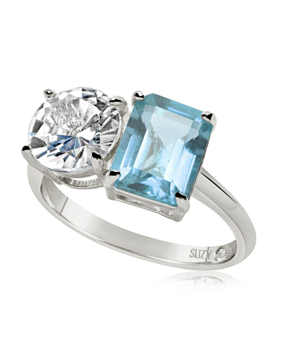 Кольцо Suzy Levian из стерлингового серебра с двумя камнями Toi et Moi Suzy Levian New York, Blue topaz / silver
Кольцо Suzy Levian из стерлингового серебра с двумя камнями Toi et Moi Suzy Levian New York, Blue topaz / silver
