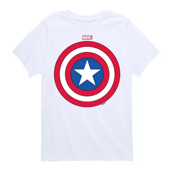 Футболка с коротким рукавом и принтом щита Капитана Америки для мальчиков 8-20 лет Marvel, белый
Футболка с коротким рукавом и принтом щита Капитана Америки для мальчиков 8-20 лет Marvel, белый